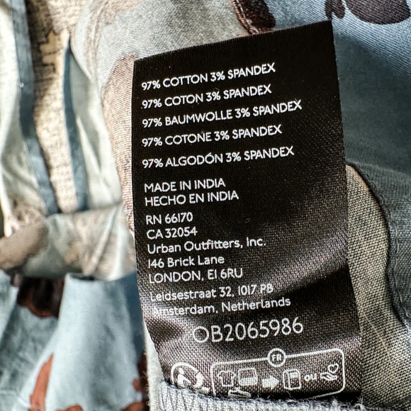 FREE PEOPLE Laters Baby Midi Dress Floral Blue Women’s NWT - Size XLarge - Picture 12 of 12